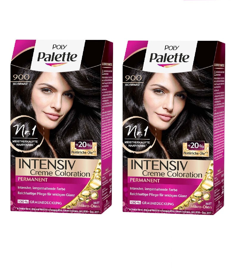 2xPack Schwarzkopf POLY PALETTE Intensive Creme Hair Coloration - 24 Varieties