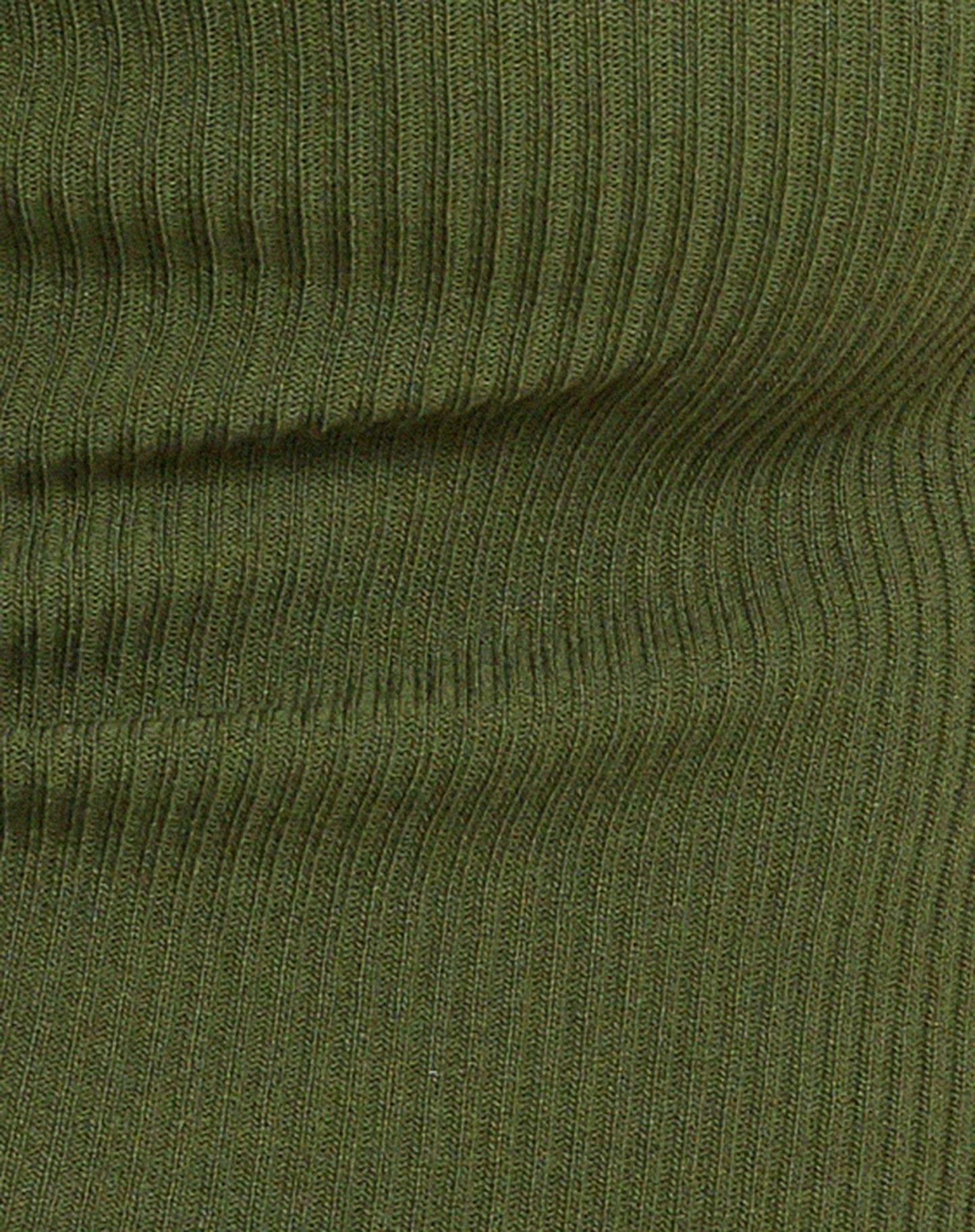 Tayon Long Sleeve Rib Top in Khaki