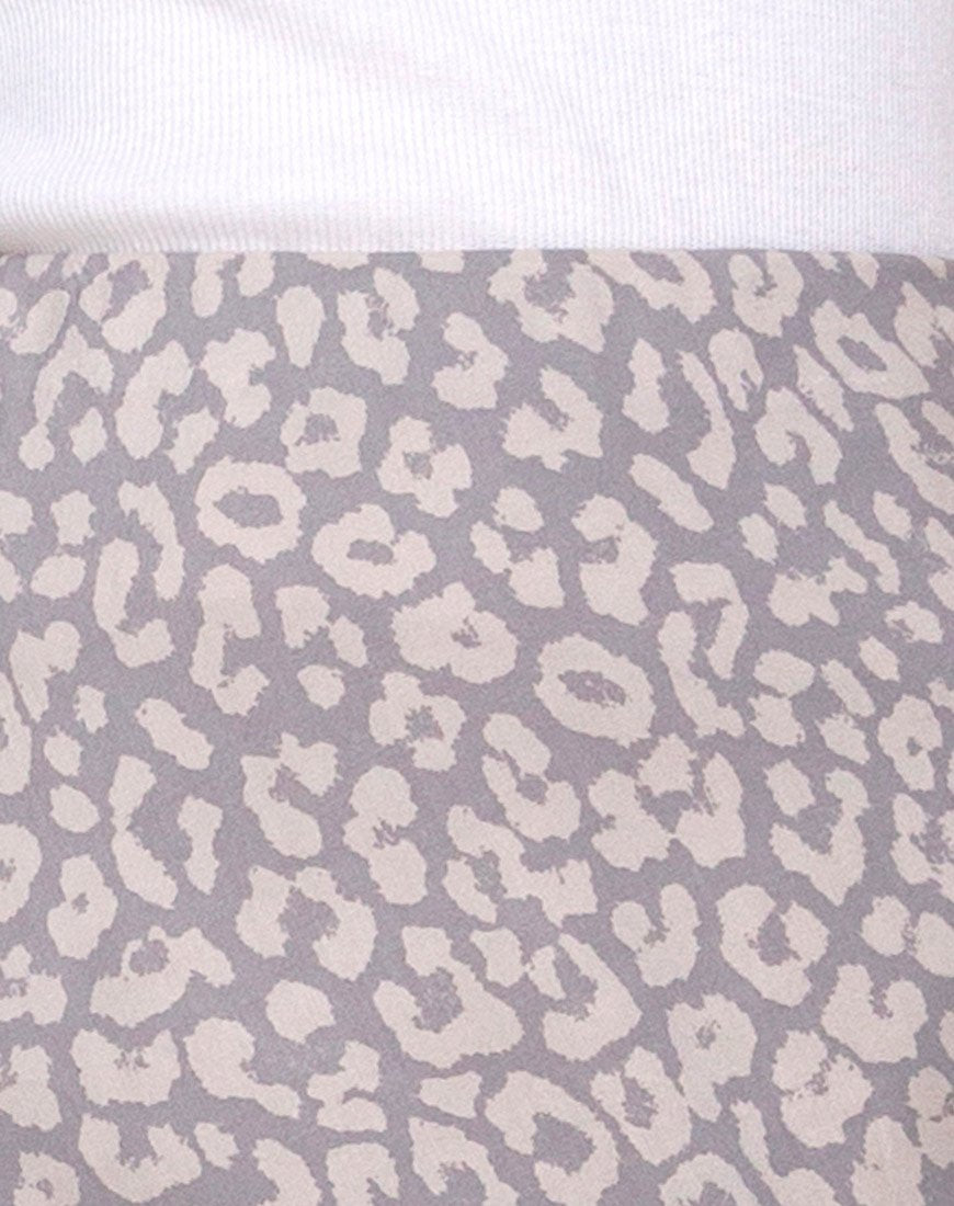 Tindra Midi Skirt in Leopard Daze Grey