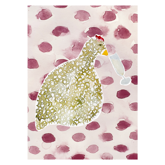 Cheeky Hen Print IV by Tara Roma Gill