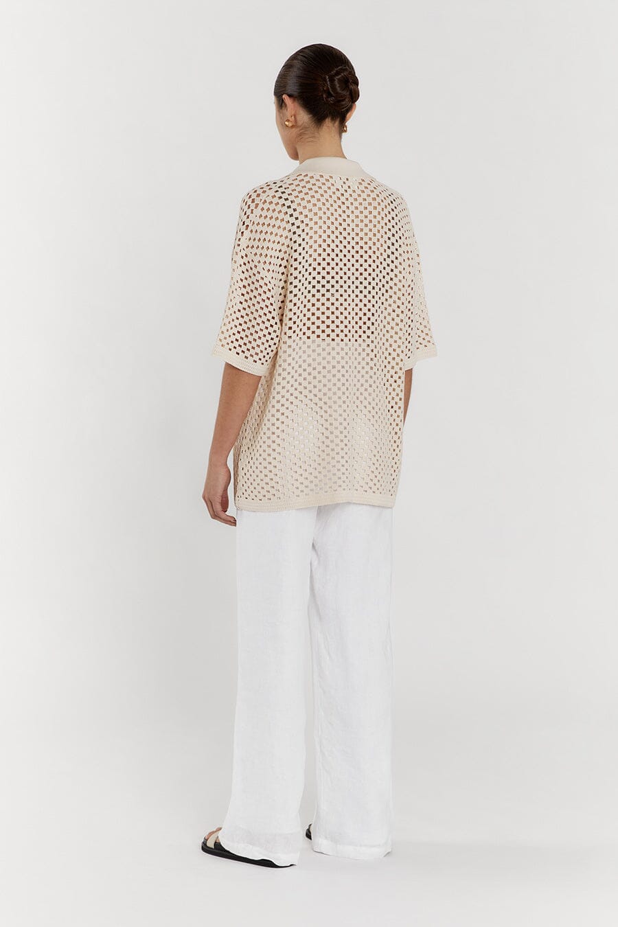 SONNY NATURAL CROCHET SHIRT