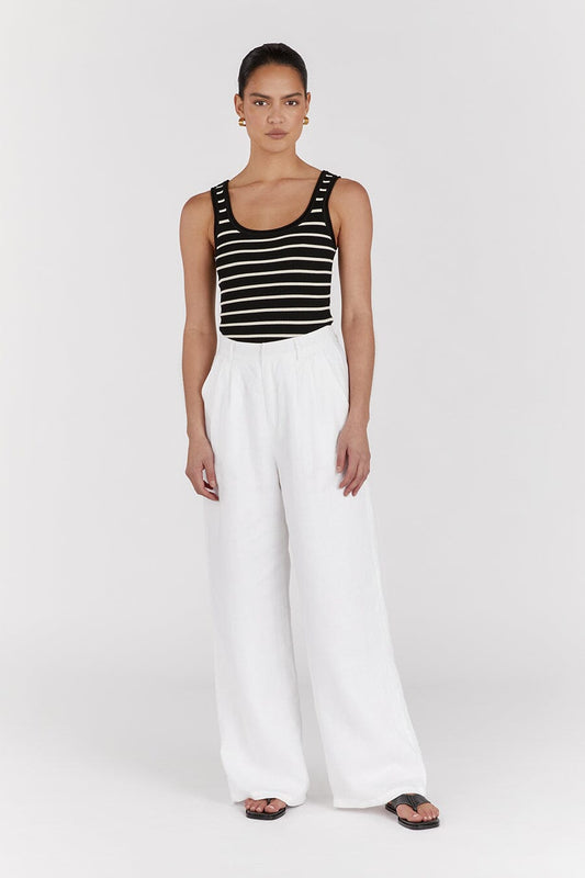 BILLIE BLACK STRIPE KNIT TANK Clothing DISSH Boutiques L BLACK