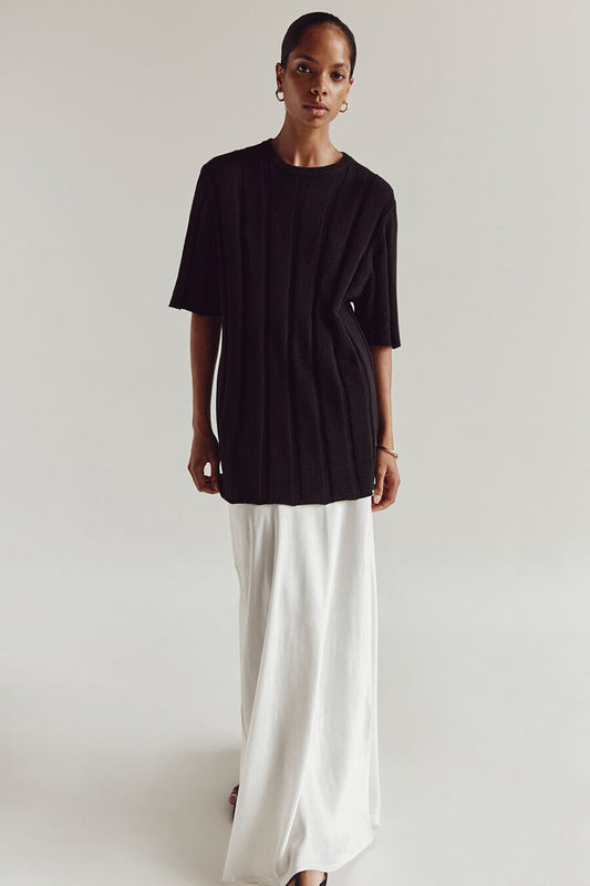 EMERY BLACK OVERSIZED TEE Clothing DISSH Boutiques L BLACK