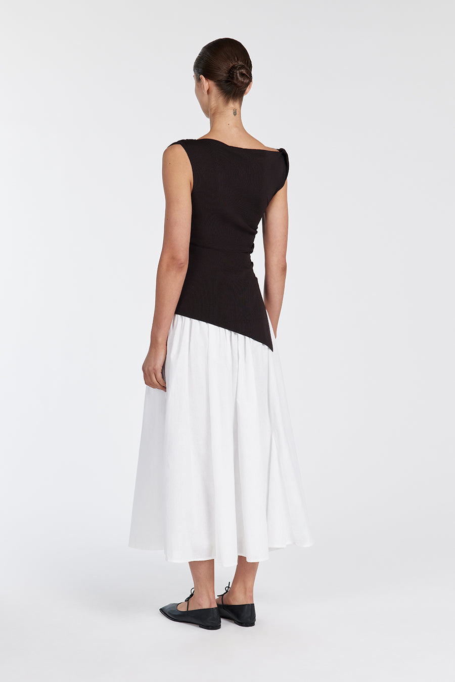 SOFIA BLACK KNIT TUNIC TOP