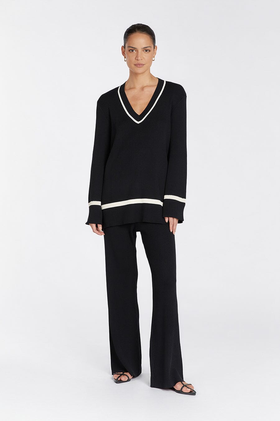 ELSIE BLACK KNIT PANT