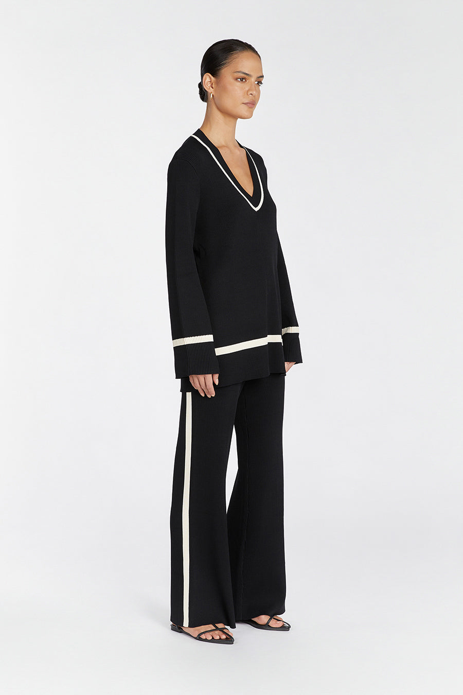 ELSIE BLACK KNIT PANT