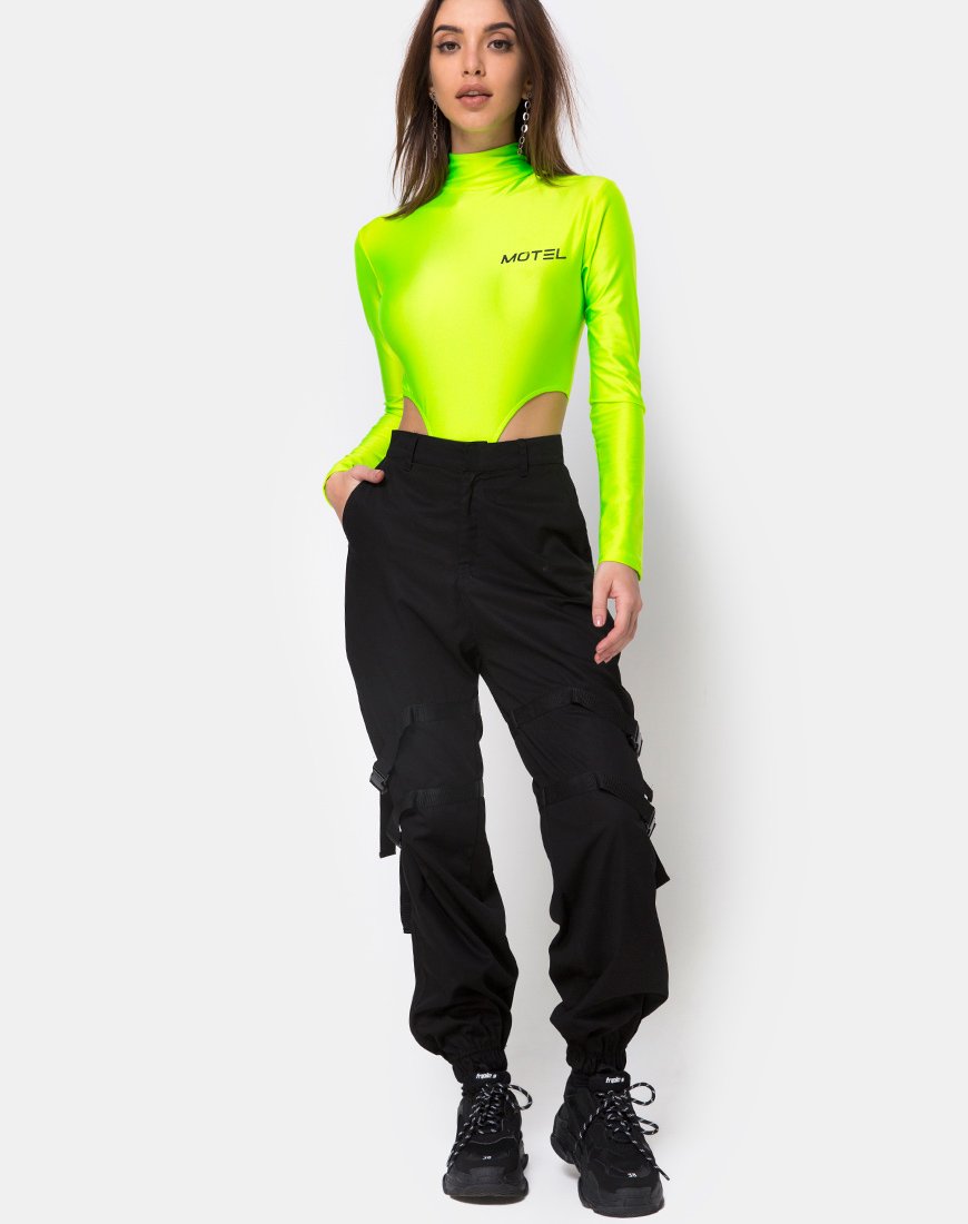 Zepani Bodice in Nylon Green Motel