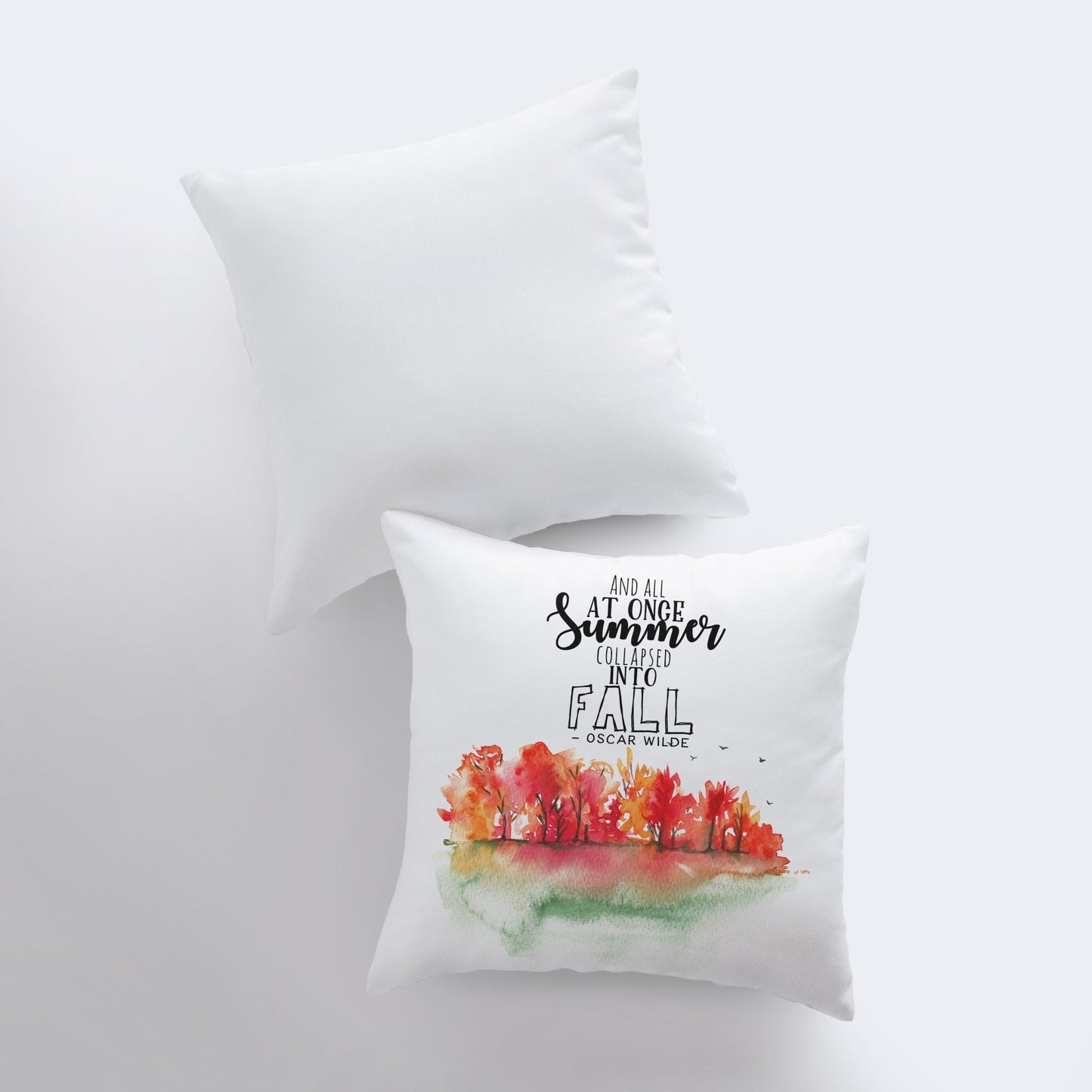All at Once Summer Collapsed into Fall | Pillow cover | Fall