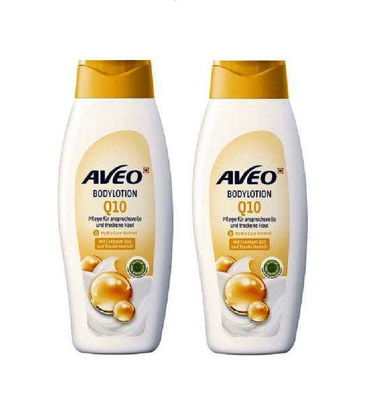 2xPack AVEO Q10 Body Lotion - 1000 ml