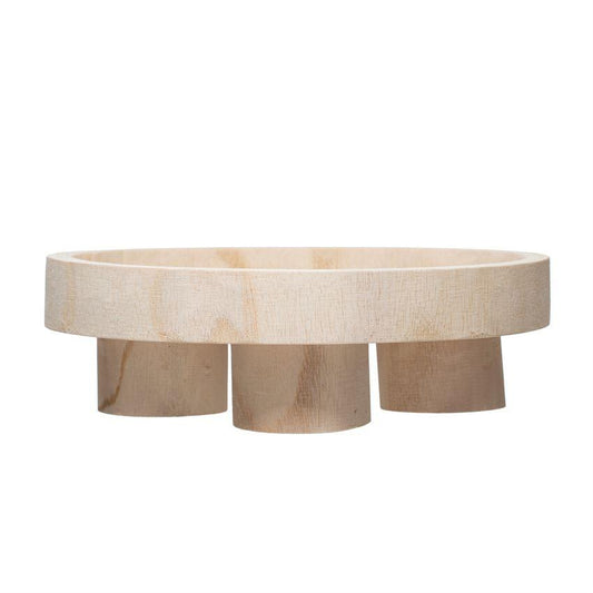 Wood Footed Tray