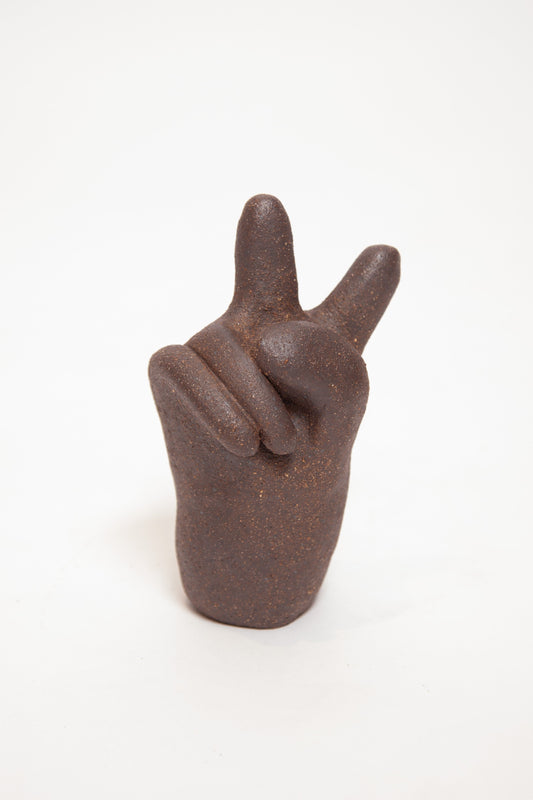Peace Hand Sculpture - Raw