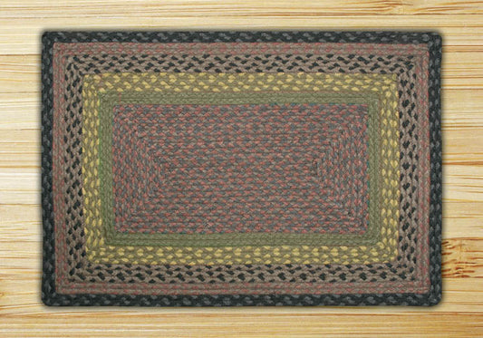 Earth Rugs 24-099 Brown-Black-Charcoal Rectangle Rug