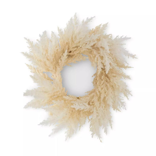 Cream Pampas Wreath