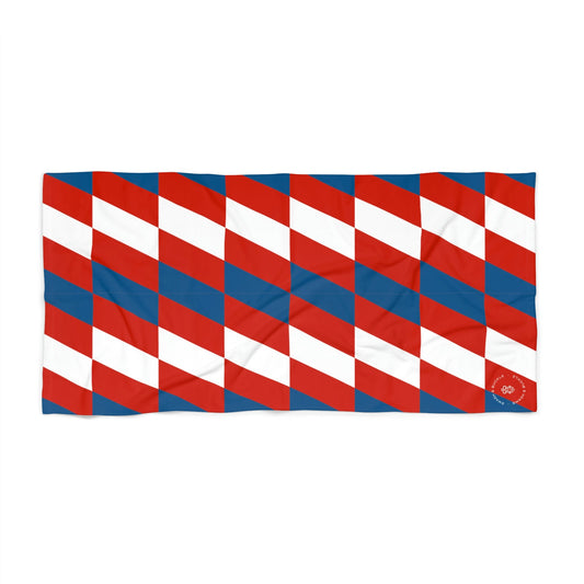 Patriot Houndstooth Resort Beach Towel
