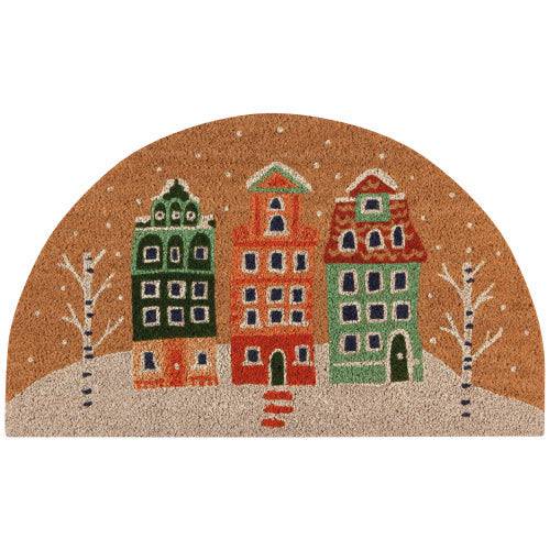 Danica Jubilee Candy Cane Lane Shaped Coir Fibre Doormat