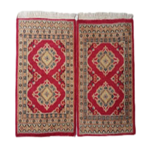 Handmade Slik Bokhara Barley Corn Woolen Rug
