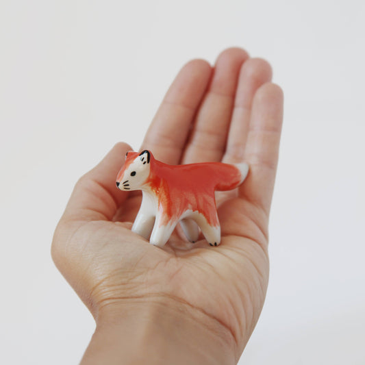 Dodo Toucan Mini Fox Ceramic Sculpture
