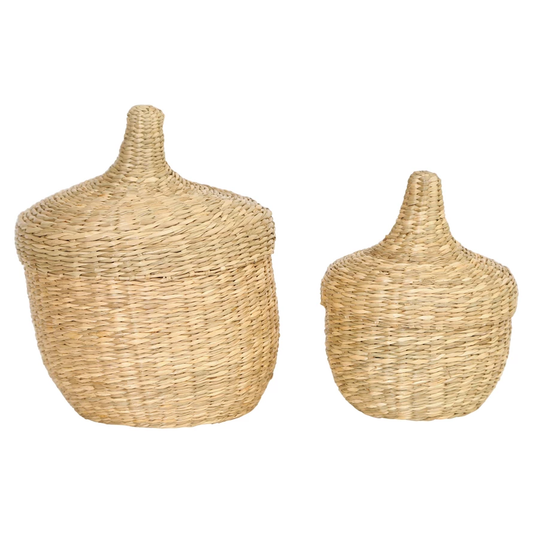 HAND-WOVEN ACORN BASKET SET