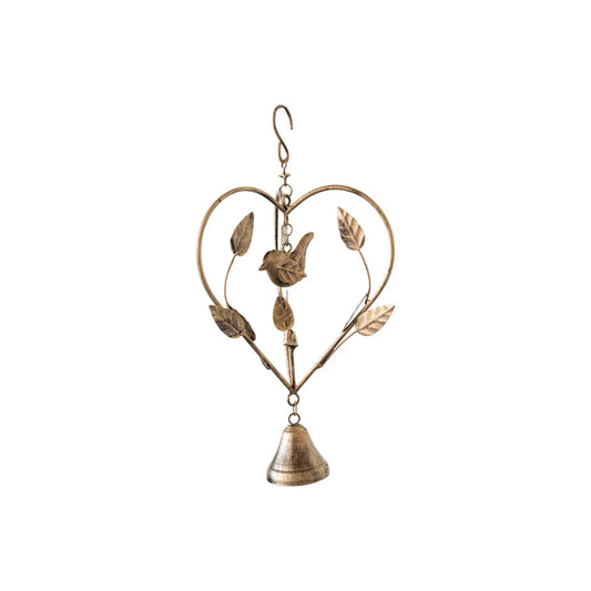 Heart Shaped Bird Bell
