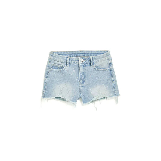 Diamond Pattern Bling High Rise Short