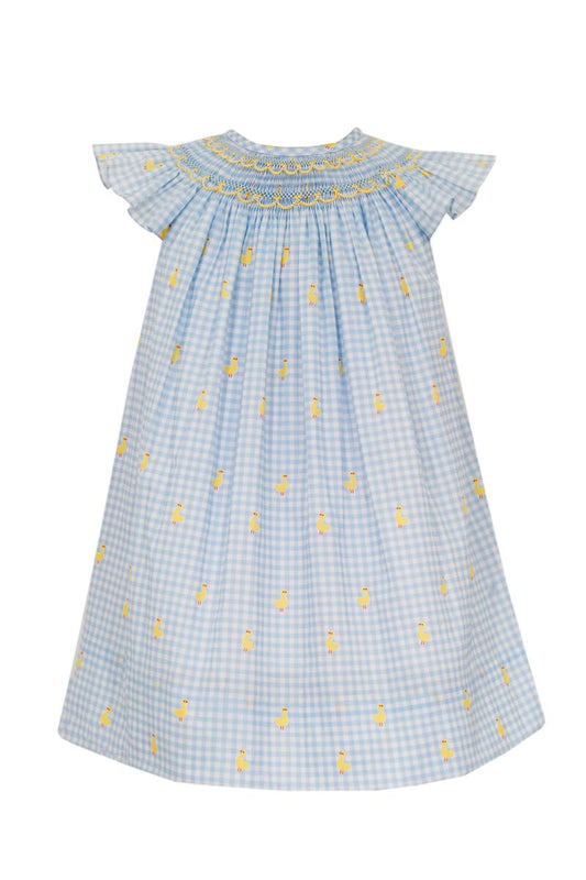Duck Print Bishop Dress