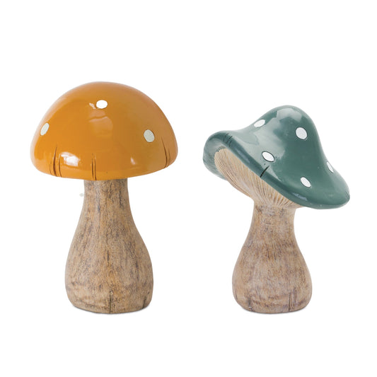 Garden Mushroom Décor, Set of 2