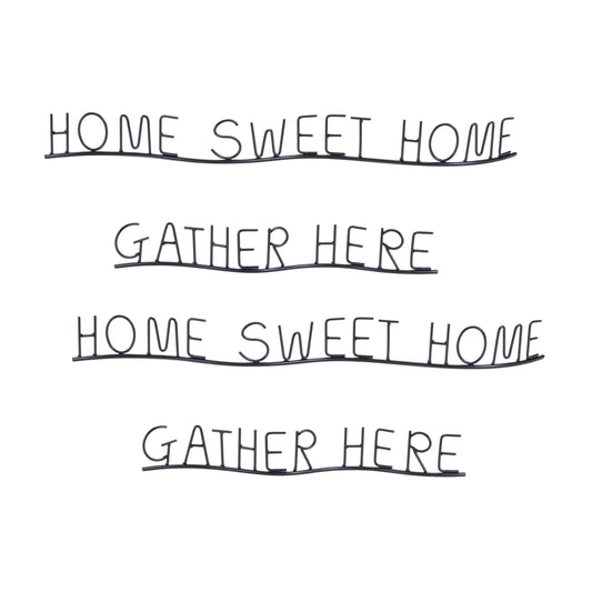 Gather and Home Sentiment Décor, Set of 4