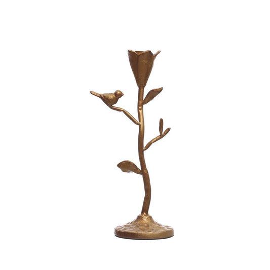 Gold Cast Iron Taper Holder