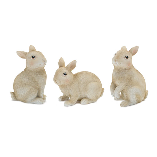 Mini Bunny Rabbit Figurine, Set of 12