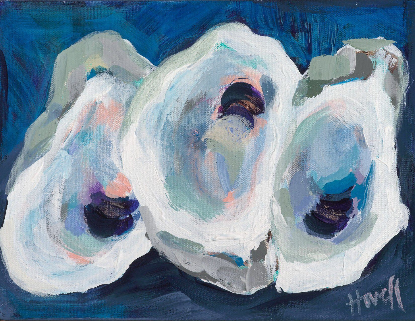 Oyster Prints 11 x 14 Artwork Kim Hovell Ostrea