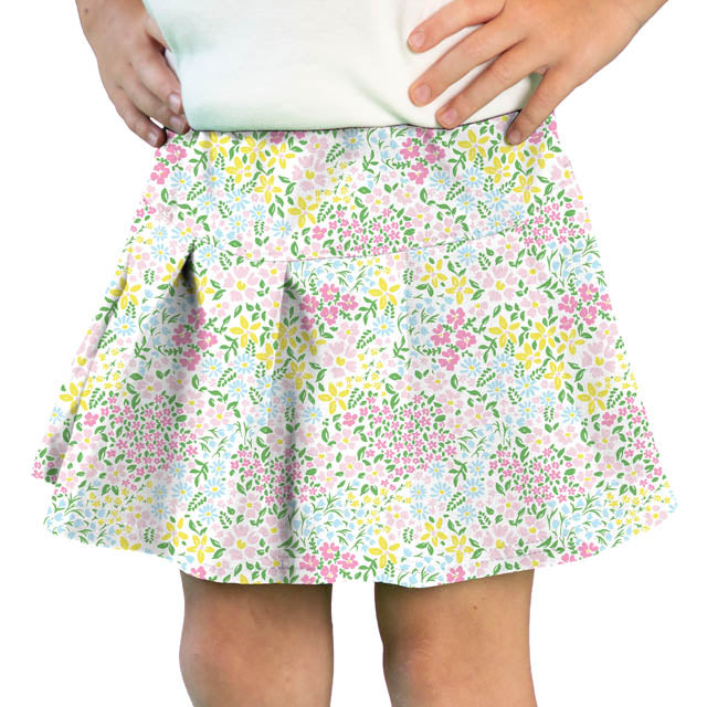 Tennis Skort, Pastel Fields