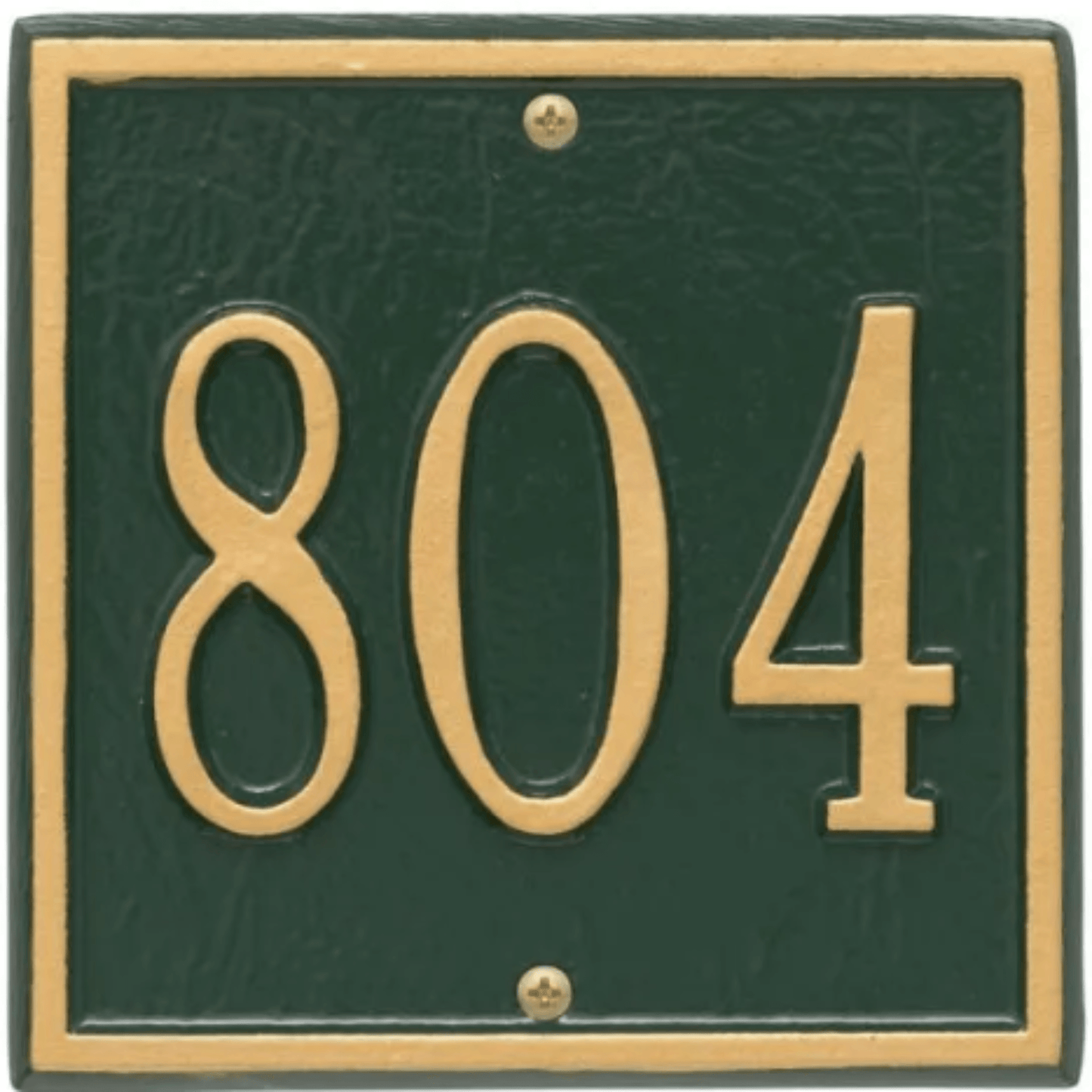 Petite Personalized Square Address Wall Plaque– Available in Multiple Finishes - Address Signs & Mailboxes - The Well Appointed House