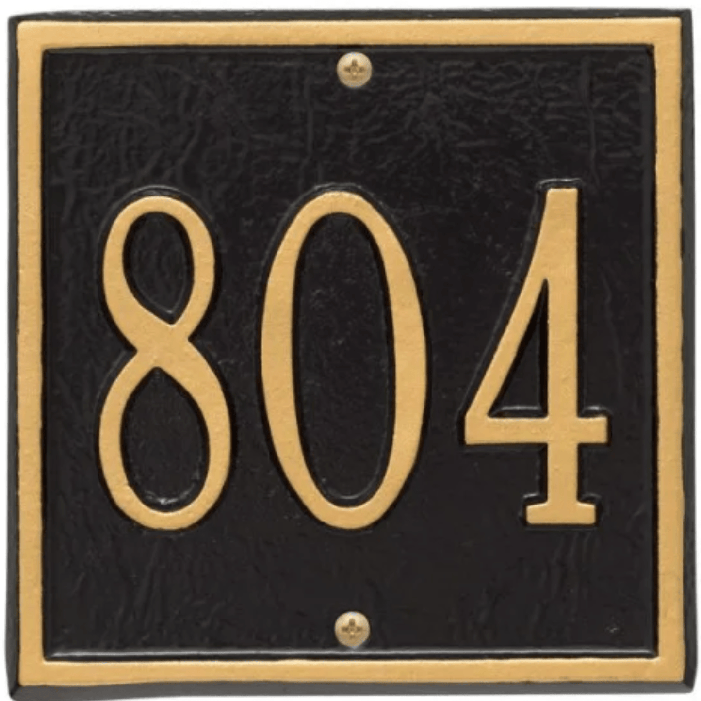 Petite Personalized Square Address Wall Plaque– Available in Multiple Finishes - Address Signs & Mailboxes - The Well Appointed House
