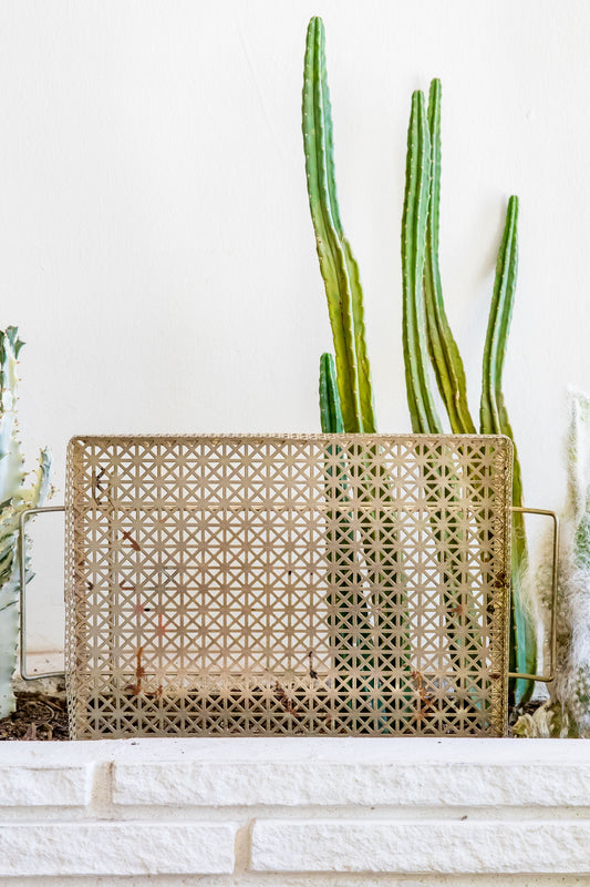 Gold Mid Century Tray