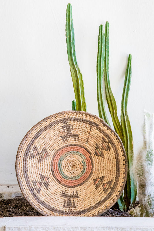 Medium Woven Rust + Brown Bowl