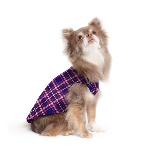 Goldpaw: DOG STRETCH FLEECE | Mulberry Plaid (NEW!)