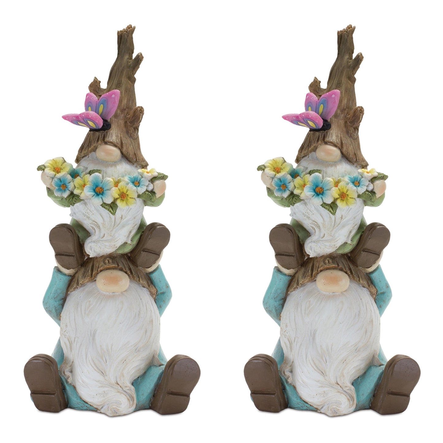 Tree Trunk Gnome Stack (Set of 2)